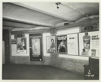 (NEW YORK CITY SUBWAY) A selection of approximately 37 medium-format interior shots of MTA subway stations.